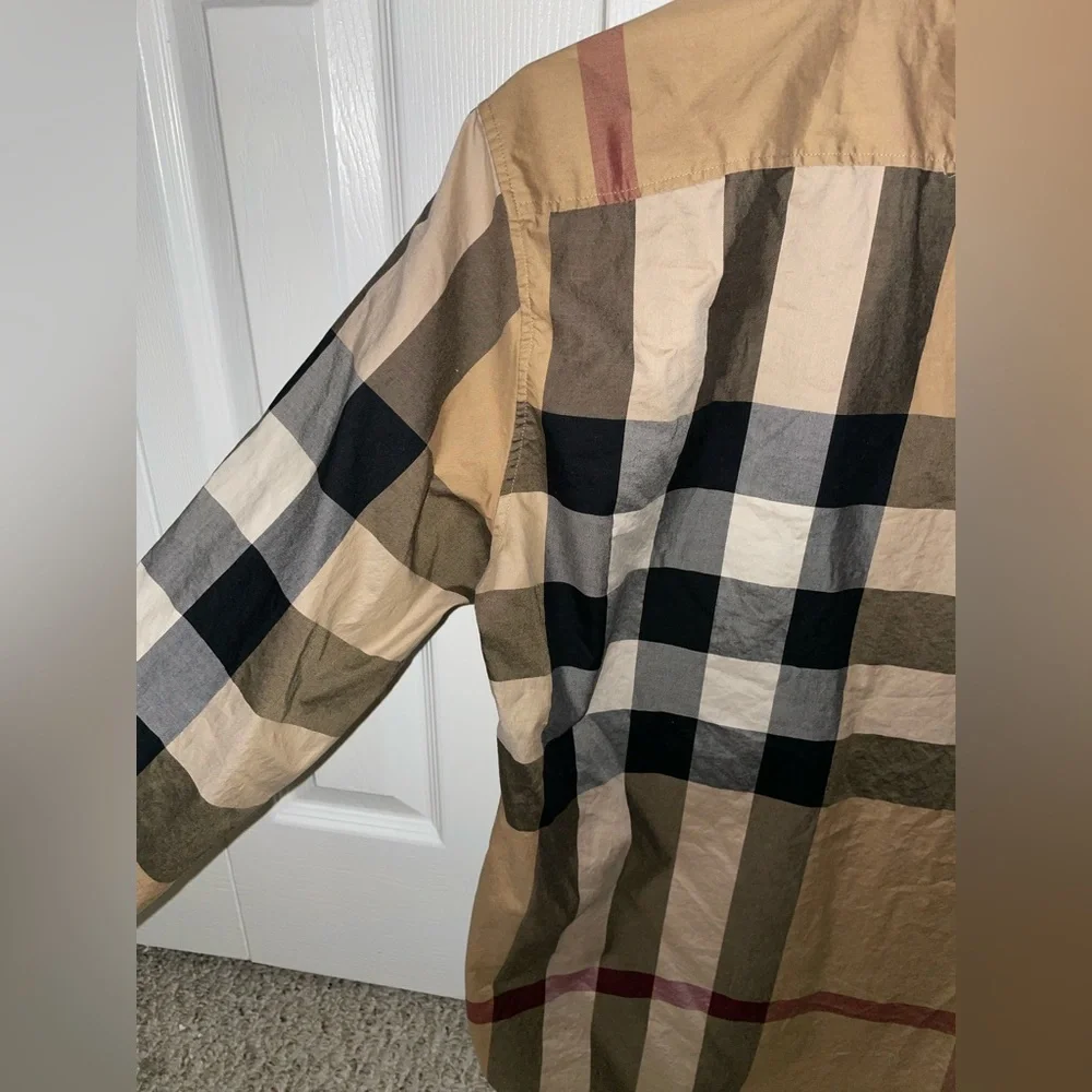 Burberry Multicolor Check Dress Shirt - Picture 5 of 5